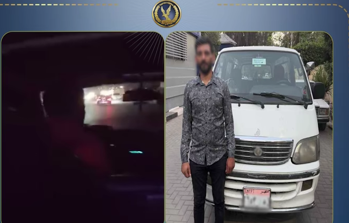 ضبط سائق ميكروباص بعد واقعة تعدٍ على سيدتين بكورنيش المعادي